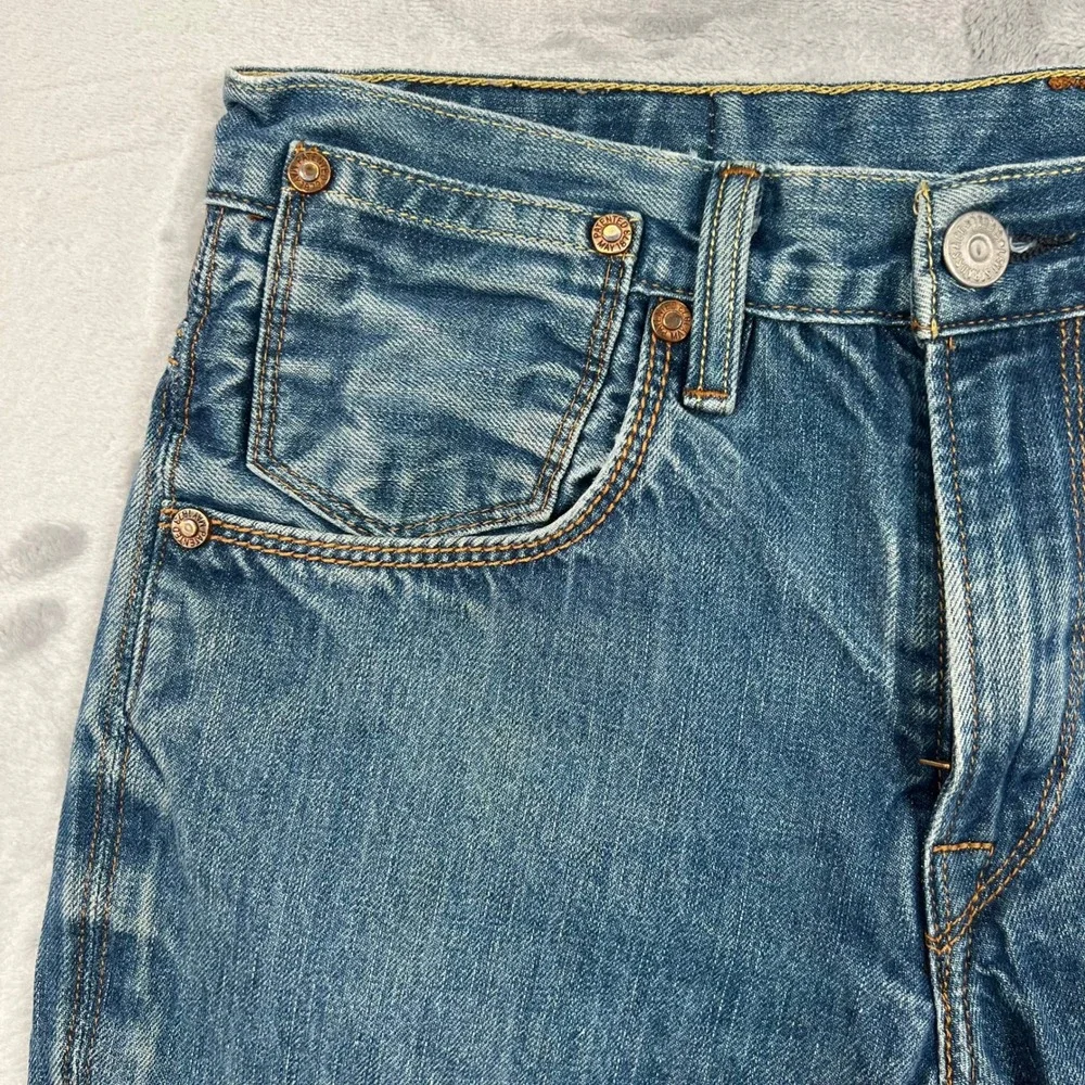 Levi's 511 Slim Fit Jeans Mens 30x31 Blue Medium Wash Denim Distressed